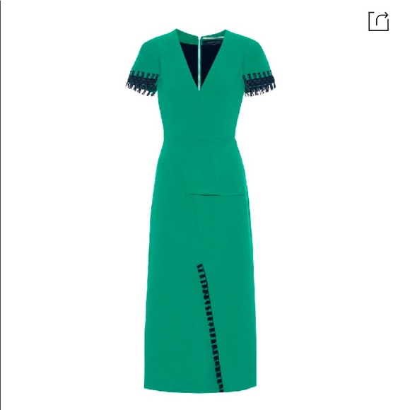 Roland Mouret | Dresses | Emerald Green Roland Mouret Fortana Dress |  Poshmark
